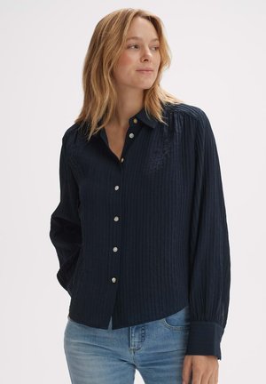 OPUS LANGARM FREINA - Button-down blouse - coal blue
