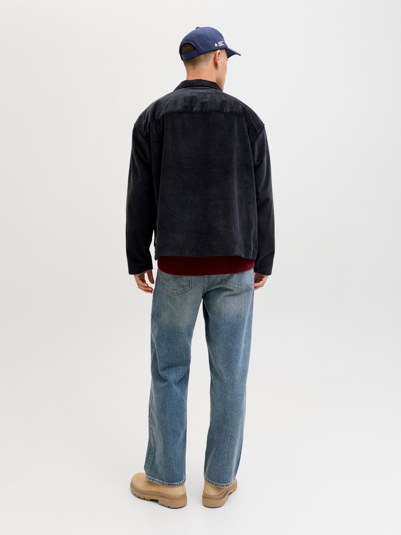 JACK & JONES - JJAZTEK PRINT OVERSHIRT LS - 12281669 - Black JACK & JONES - JJAZTEK PRINT OVERSHIRT LS - 12281669 - Black