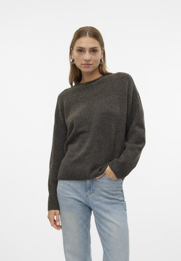 VMBOOM O NECK PULLOVER - Jumper - chocolate torte