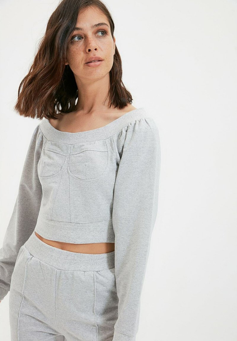 Damen Sweatshirts | Trendyol Sweatshirt grey/grau - KS24345 Damen Sweatshirts | Trendyol Sweatshirt grey/grau - KS24345