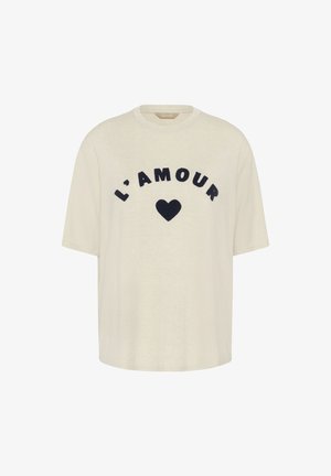 Culture, CUAMOUR T-SHIRT - T-shirt imprimé - dune melange
