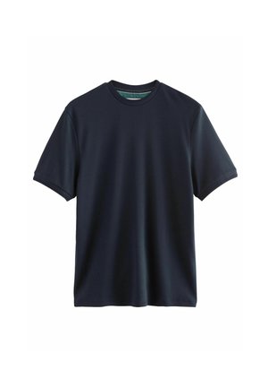 SIGNATURE SUPIMA - REGULAR FIT - T-shirt basic - navy blue
