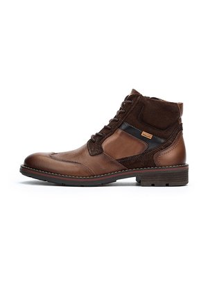 Lace-up ankle boots - light brown