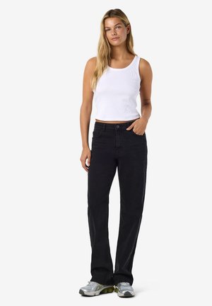 Noisy May NMMONICA STRAIGHT  - Relaxed fit jeans - black denim