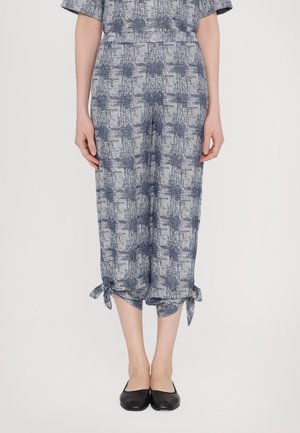 TROUSER - Housut - white/blue