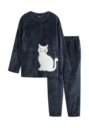 MIT STRUKTURMUSTER UND APPLIKATION - Pigiama - blue