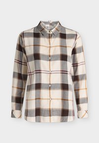 Niet geselecteerd, ecru muted tartan