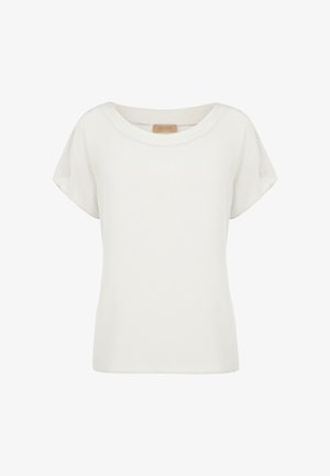 Falconeri, BOAT-NECK - T-Shirt basic - white