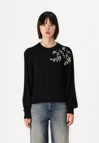 Object OBJTHESS EMBROIDERY  - Jumper - black