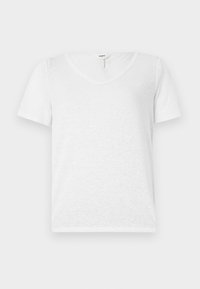 OBJTHEA V NECK - T-shirt básica - white
