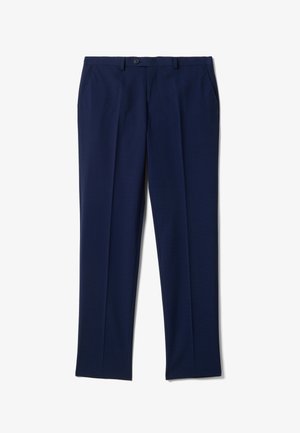 PIOMBO, SLIM-FIT FORMAL TROUSERS - Pantaloni - blue