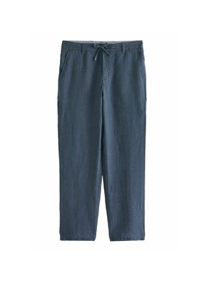 REGULAR FIT LINEN DRAWSTRING - Kelnės - navy blue