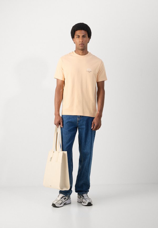 Print T-shirt - bleached apricot4