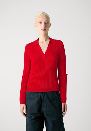ONLKAYA V NECK - Svetr - racing red