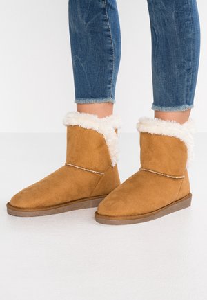 Kotníkové boty - beige