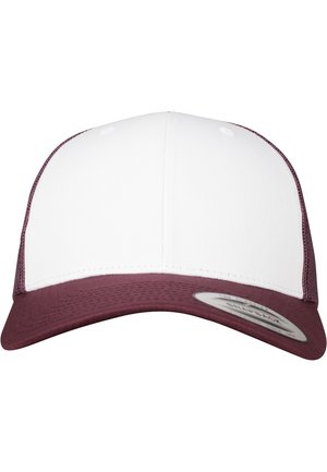 Flexfit RETRO TRUCKER - Kepuraitė - maroon/white