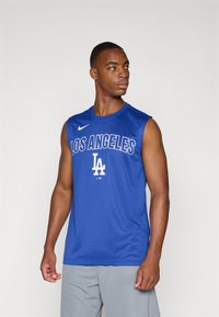 Nike Performance - MLB LOS ANGELES DODGERS KNOCKOUT MUSCLE TANK - Club wear - rush blue Thumbnail Image 1