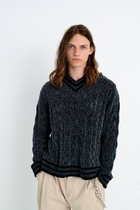 The Ragged Priest DWEEB JUMPER - Vesta - grey/black