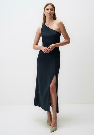STRAIGHT FIT ONE SHOULDERED - Vestito lungo - dark blue