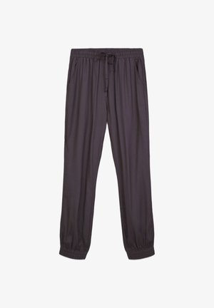 Terranova, JOGGING WITH A DRAWSTRING AND SOLID CUFFS - Pantaloni sportivi - antracite