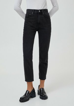 Basic mom jeans - Relaxed fit jeans - black