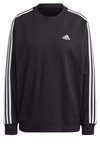 ESSENTIALS 3 STRIPES - Mikina - black white