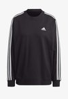 ESSENTIALS 3 STRIPES - Mikina - black white