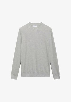 Mango MICROSTRUCTURED - Strickpullover - grey