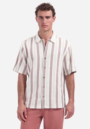 NO EXCESS SHORT-SLEEVE SHIRT WITH STRIPES - Hemd - coral
