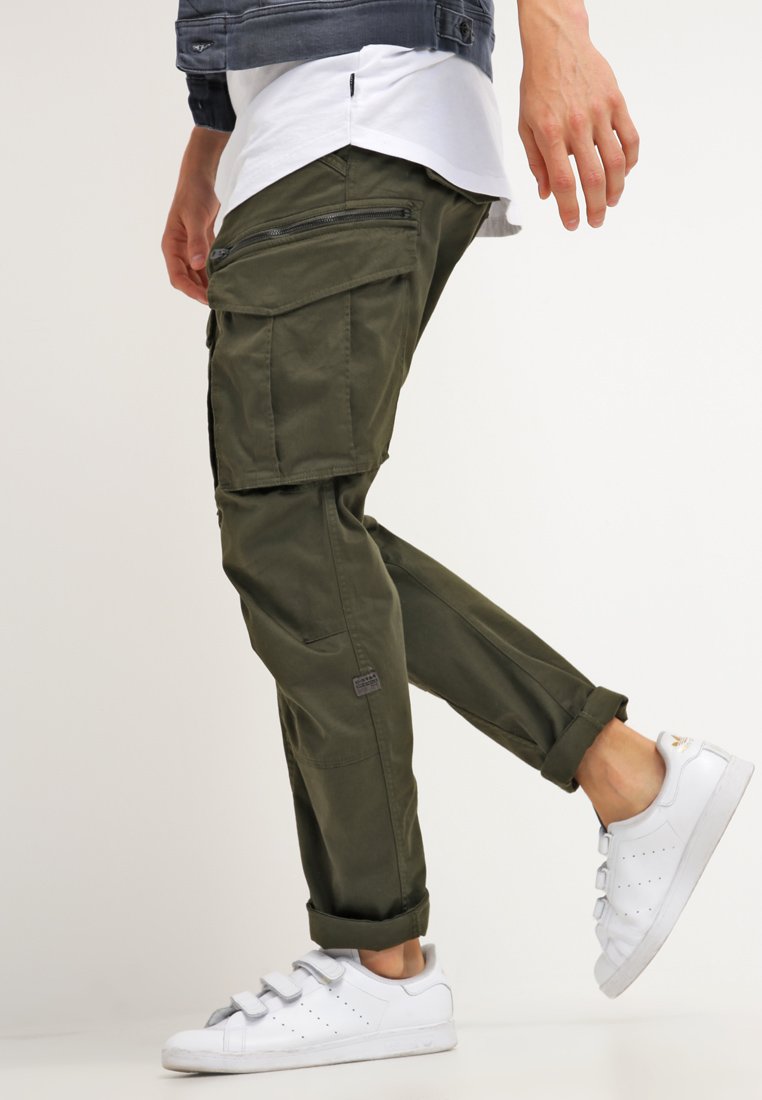 Pantalon Cargo G-Star Raw Pour Homme – Taille 32W/L32 (FR 42), Vert Militaire, Coupe Régulière