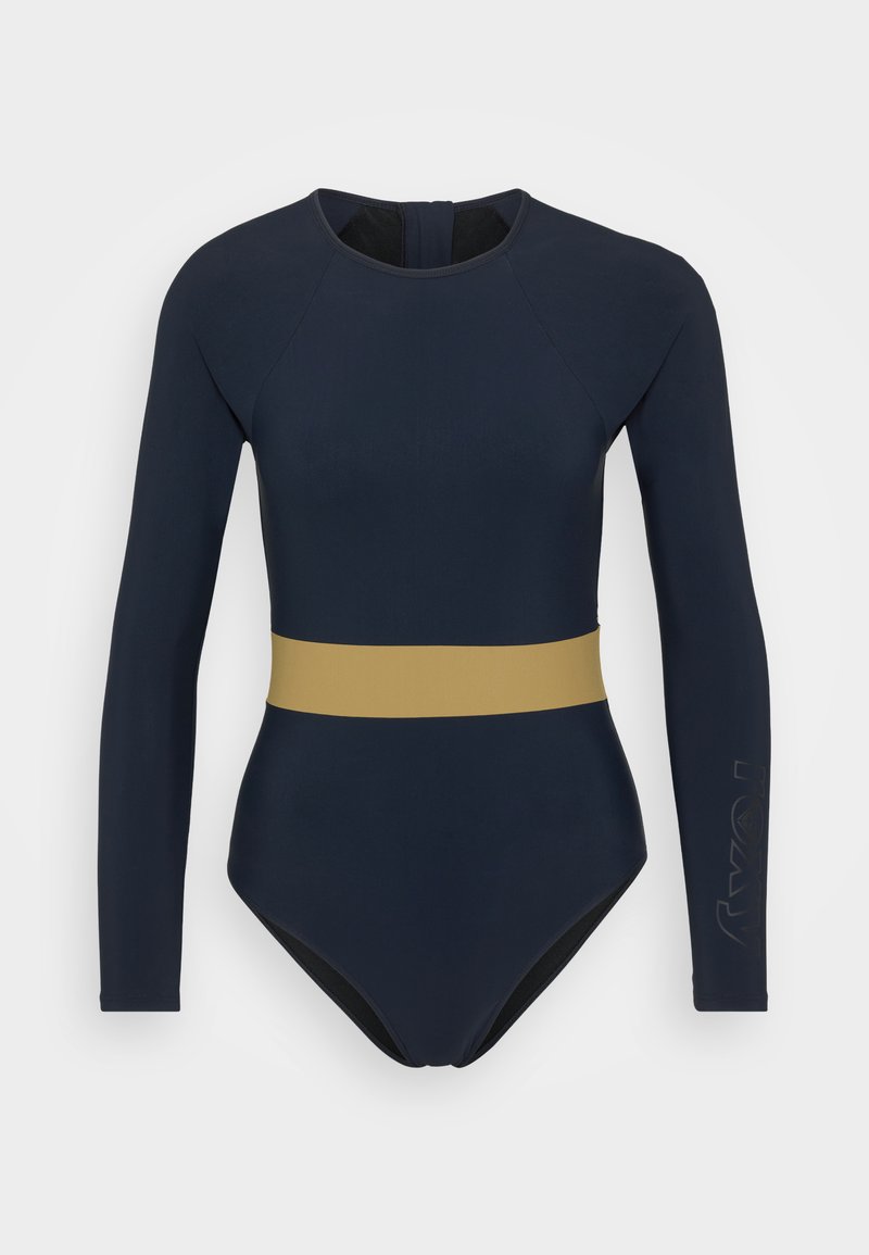 Roxy ACTIVE ONESIE COLORBLOCK Costume da bagno anthracite/nero