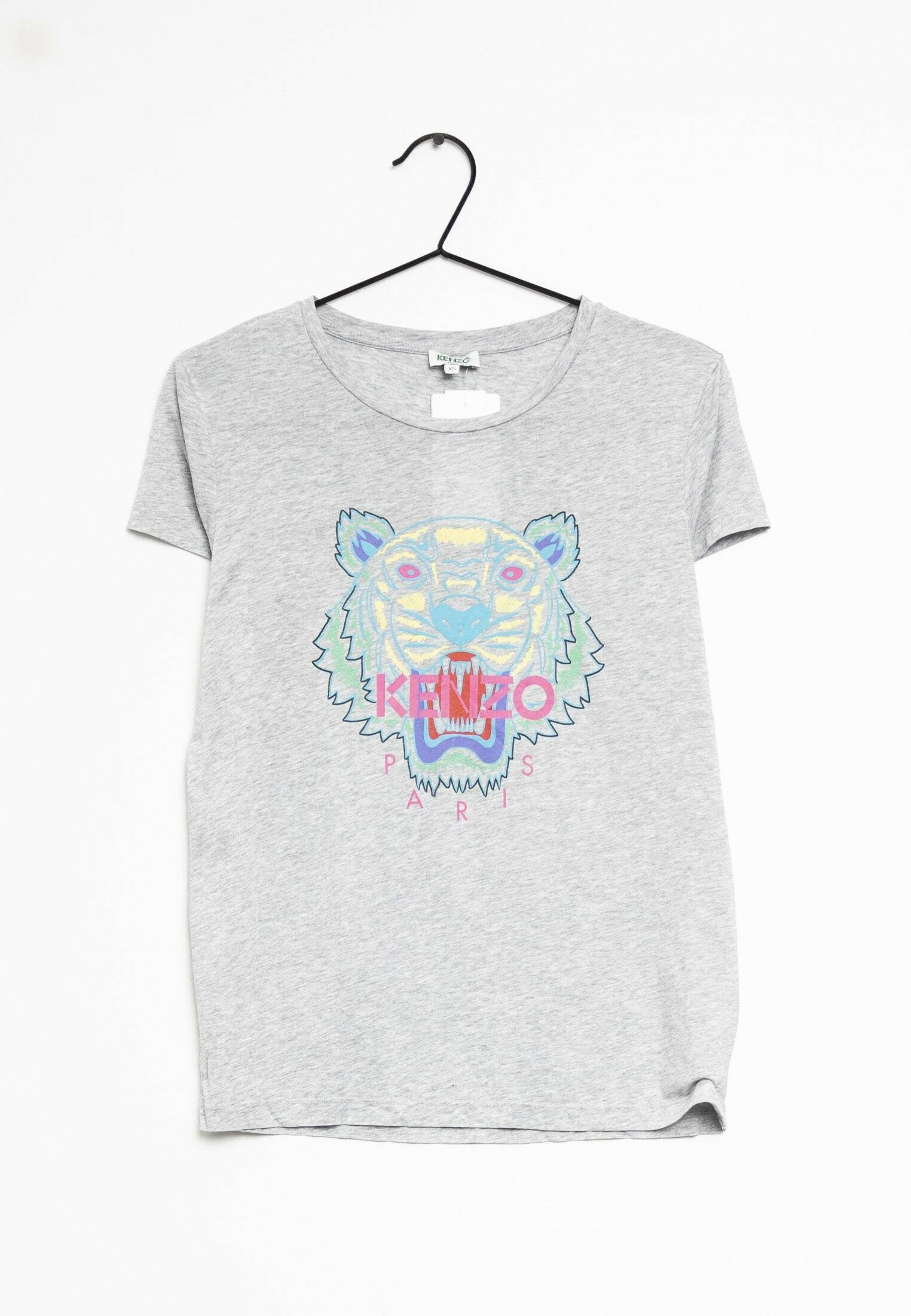 Kenzo T-shirt print - grey/grijs - (Pre-owned) - Zalando.nl