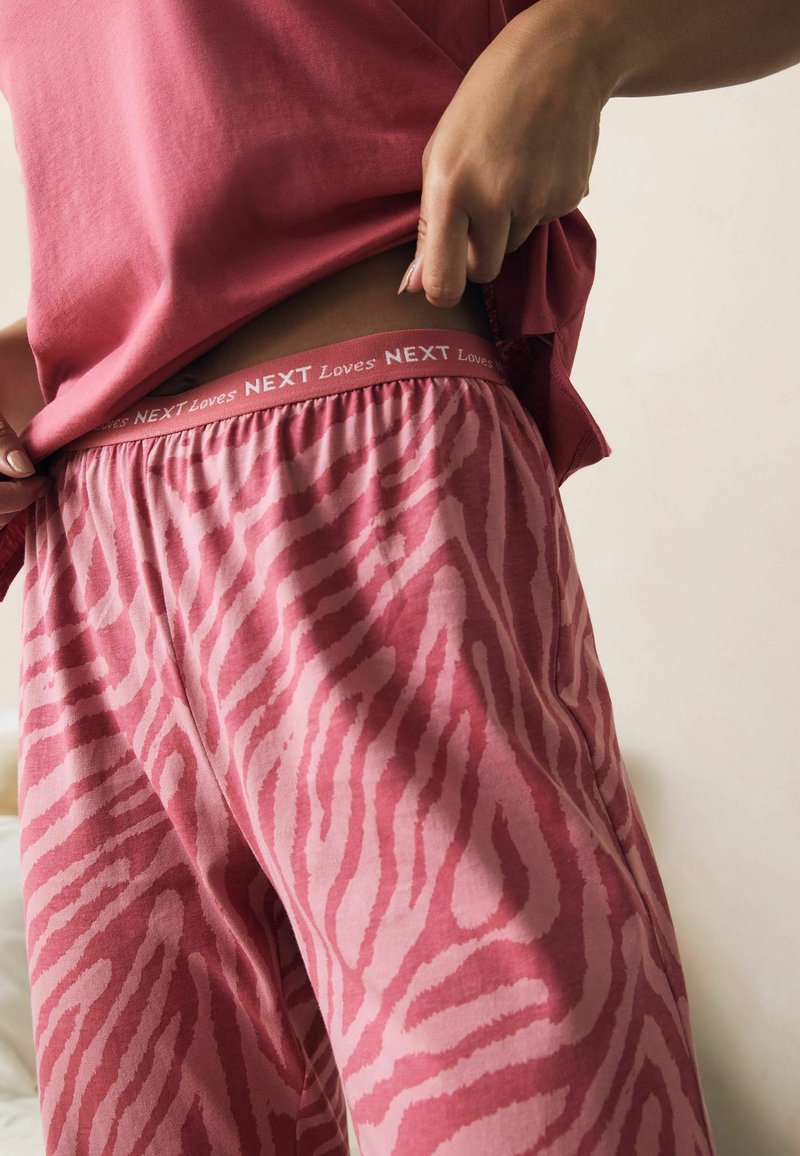 Next SHORT SLEEVE SET - Pyjamas - pink zebra print