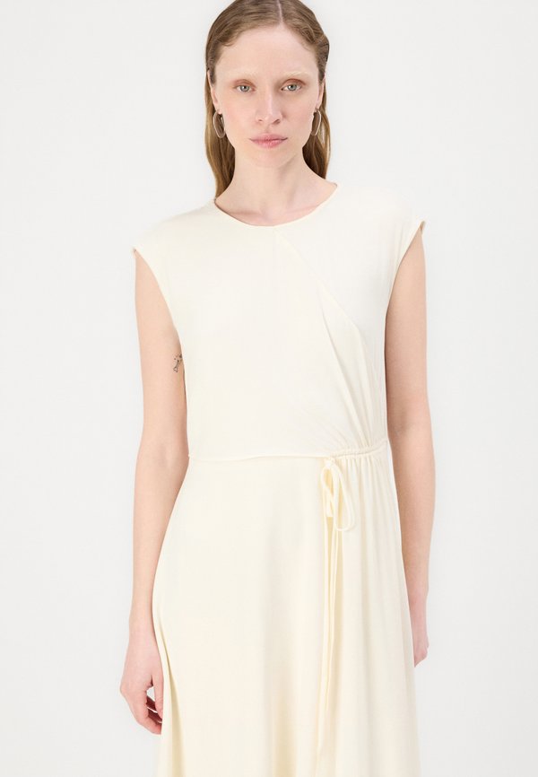 TIE DETAIL MIDI - Day dress - eggshell2