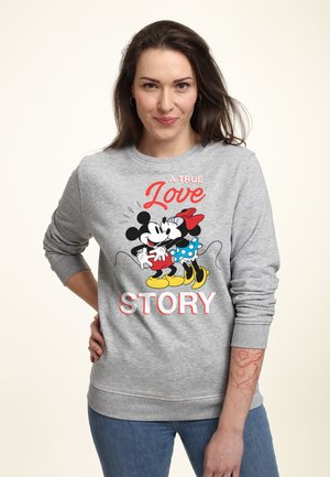 DISNEY CLASSIC MICKEY TRUE LOVE STORY - Sweater - heather grey