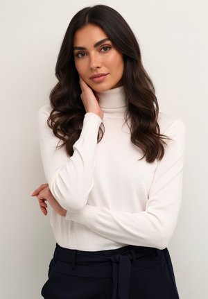 Kaffe ASTRID ROLL NECK - Jumper - chalk