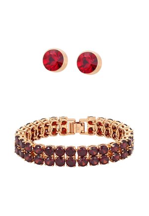 SET - Fülbevalók - rose gold-coloured red