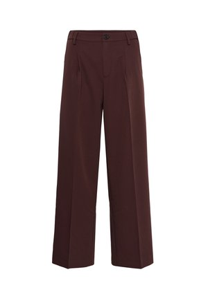 Kaffe, KASAKURA WIDE PANT - Pantalon classique - fudge