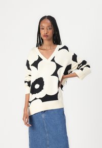 Marimekko PÄIVÄ UNIKKO - Džemper - off white/dark grey