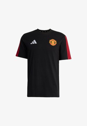 adidas Performance, ADIDAS PERFORMANCE MANCHESTER UNITED DNA T-SHIRT - Triko s potiskem - black