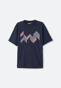 SHORT SLEEVE  - Print T-shirt - blue navy