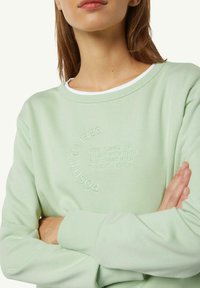 comma casual identity RELAXED-FIT-MIT STICKEREI - Sweater - minze