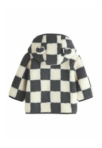 Unselected, charcoal grey checkerboard