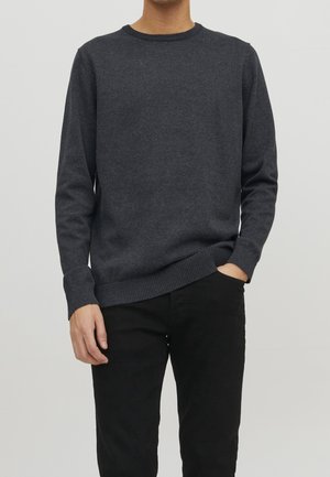 Maglione - mottled dark grey
