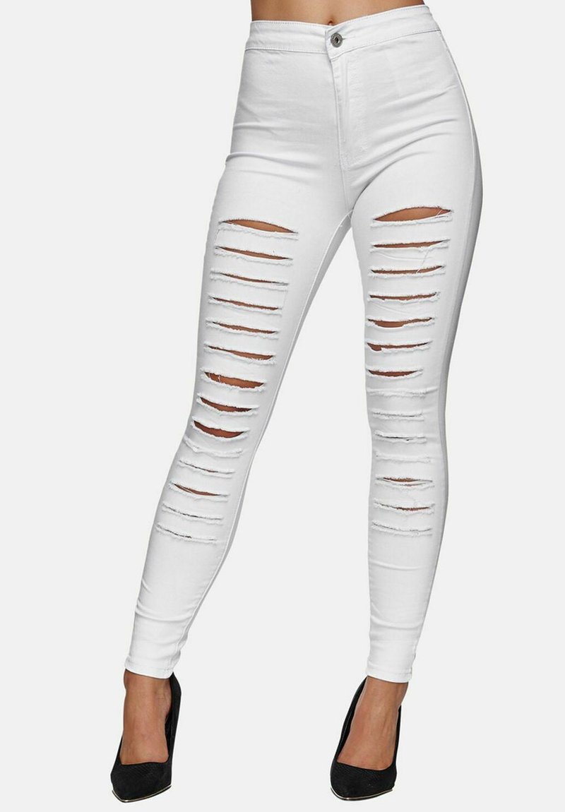 Elara HIGHWAIST - Vaqueros pitillo - weiß