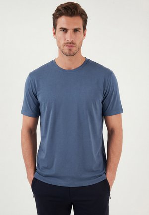 Lela & Buratti, LELA & BURATTI T-SHIRT REGULAR FIT - T-shirt basique - blue
