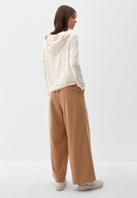 s.Oliver LANGARM - Strickpullover - beige