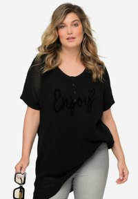MIAMODA T-shirt con stampa - black