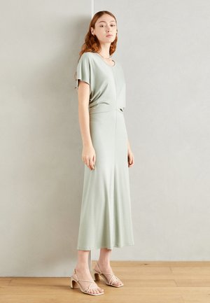 Marc O'Polo DRESS LONG ELASTIC WAIST AT BACK CUT ON SLEEVES - Obleka iz džersija - faded mint