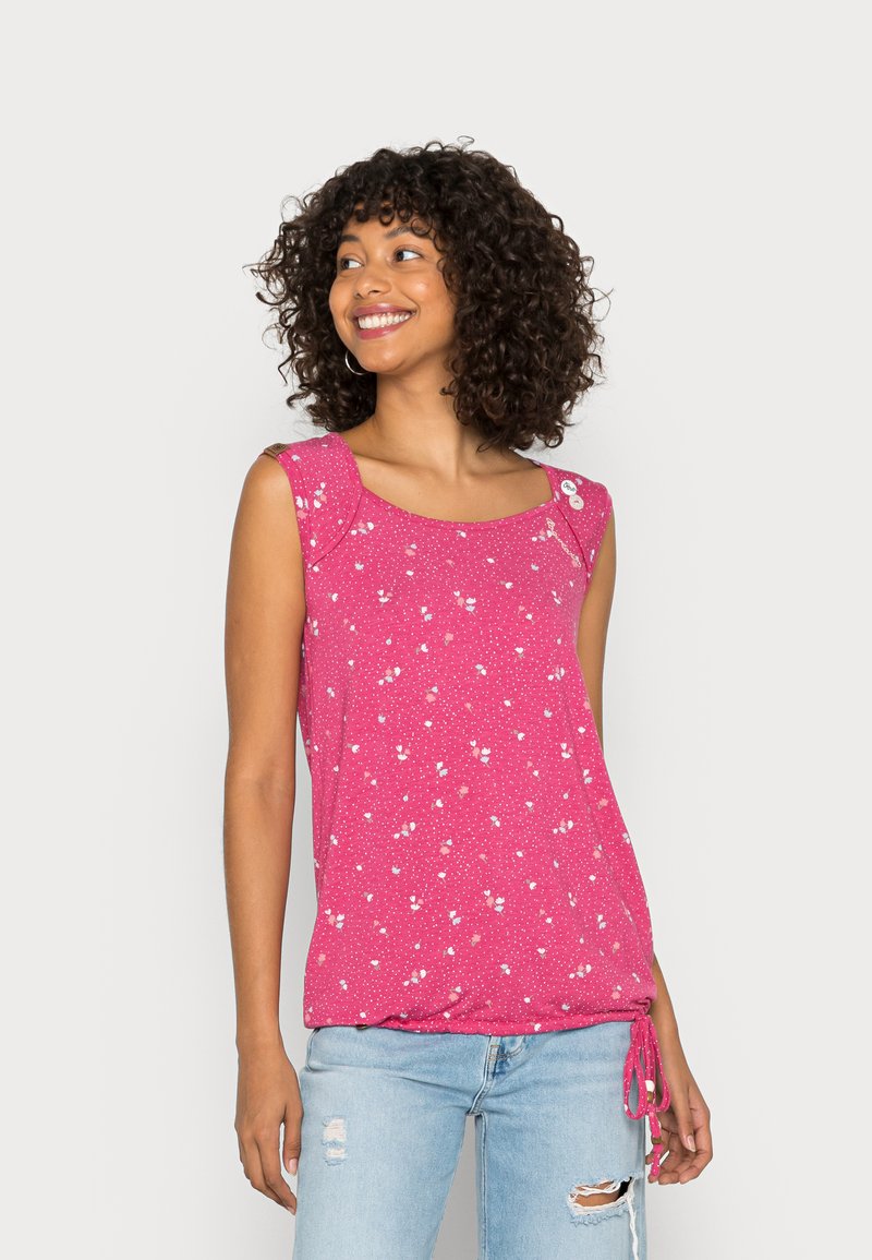 Ragwear MIKE - T-shirt estampada - magenta